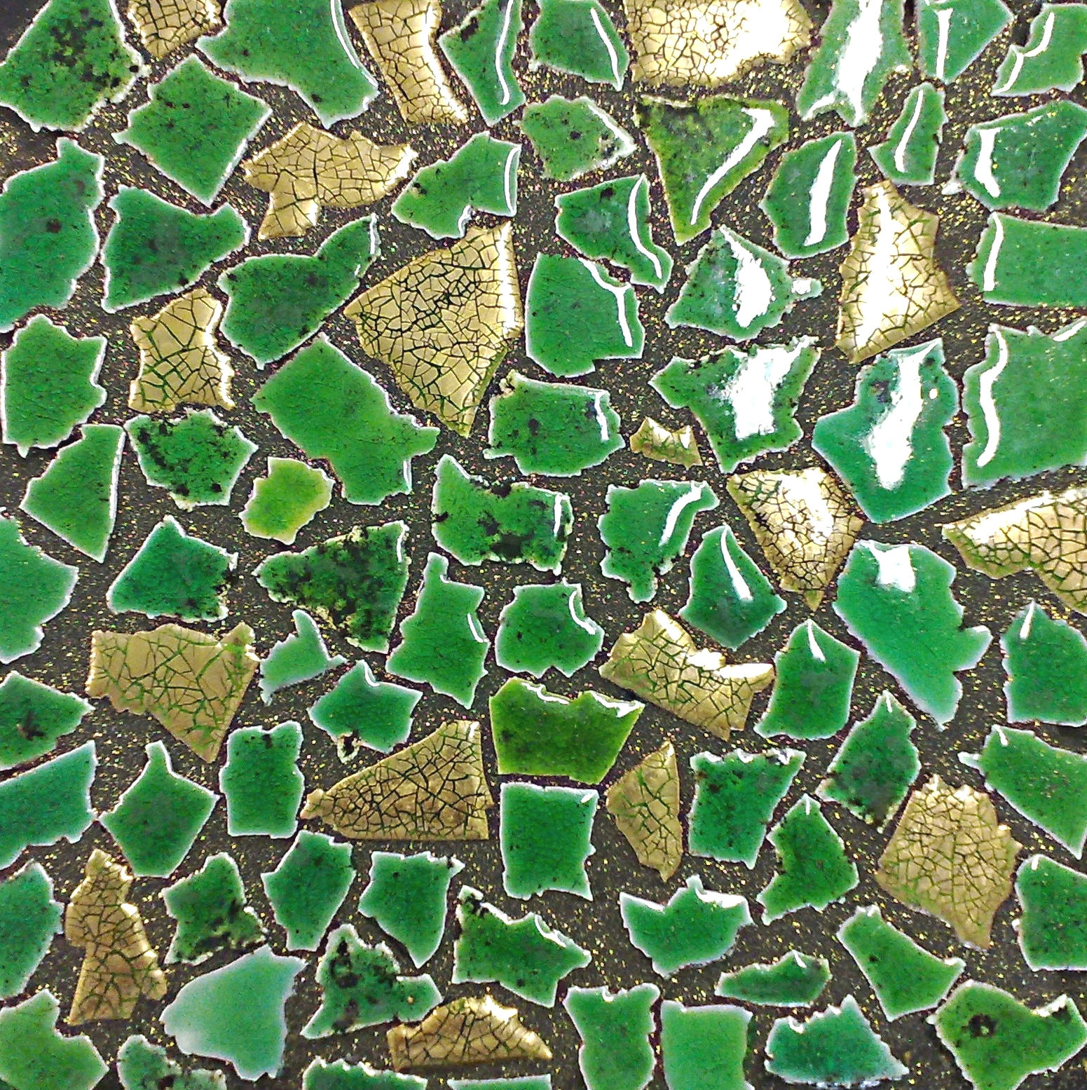 30x30 Opus 3-6cm Oro Venezia - Canaletto Verde Chiaro