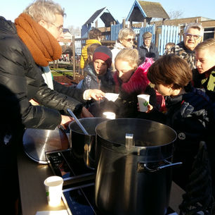 Soep op de stoep