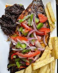 Thumbnail: Fried Yam Chips & Grilled fish/chicken