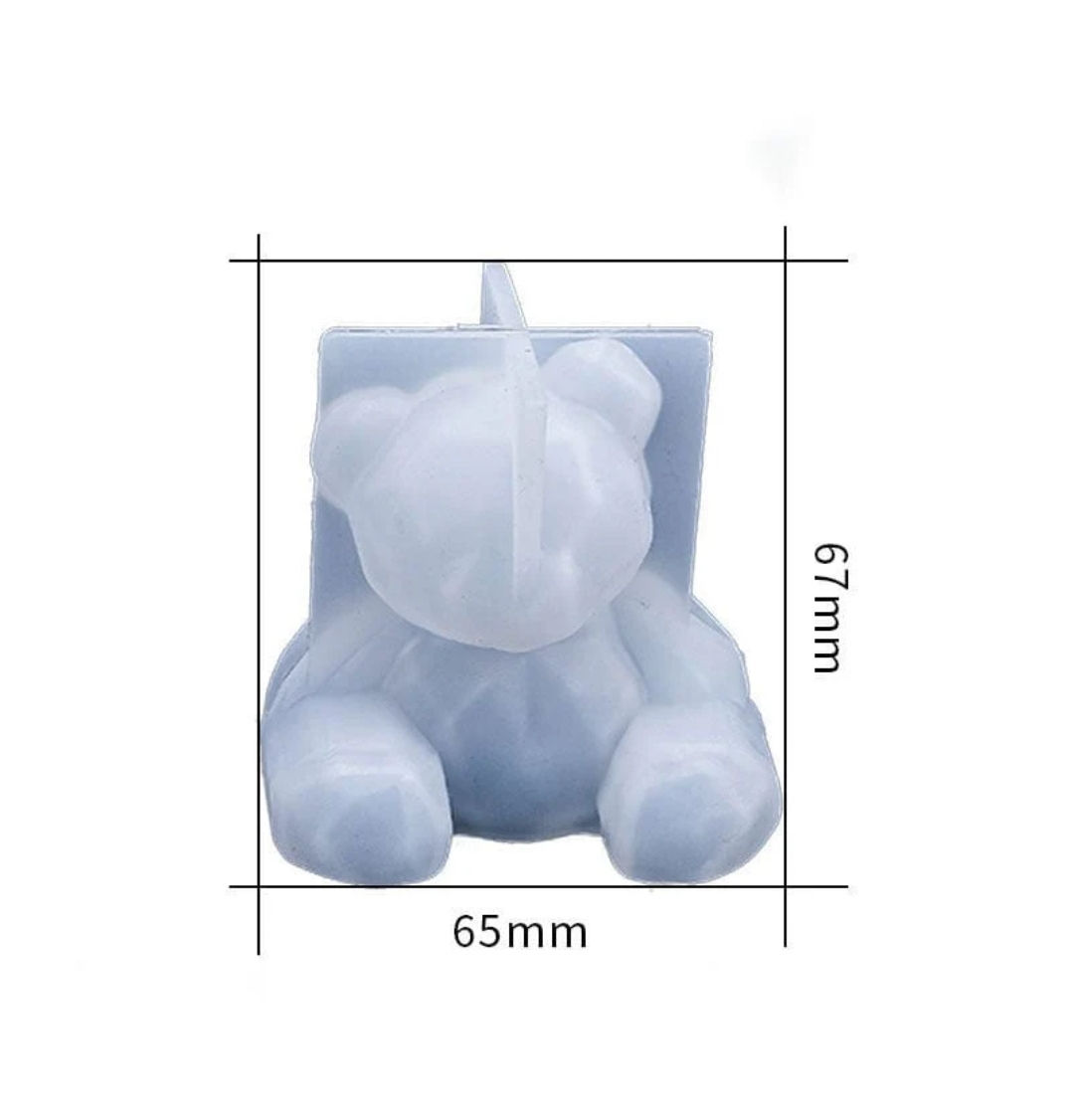 Seating Teddy Bear Candle mould
