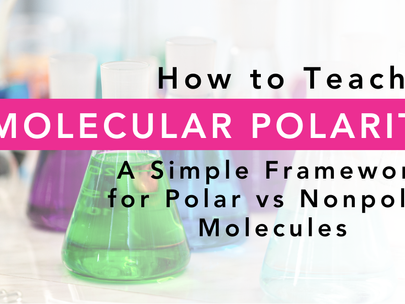 How to Teach Molecular Polarity: A Simple Framework for Polar vs Nonpolar Molecules