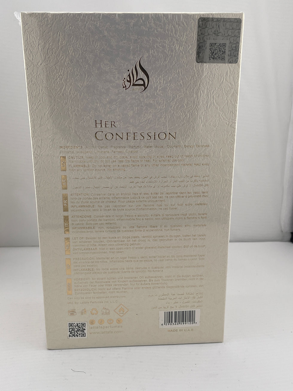 Thumbnail: Lattafa Her Confession Eau de Parfum Spray for Women 3.4 Oz