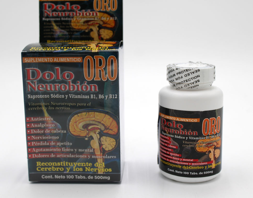 Thumbnail: Dolo Neurobion Oro/Naproxeno Sodico y Vitaminas b1, b6 y b12