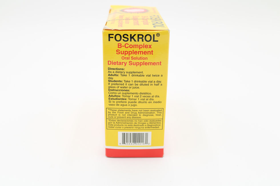 Thumbnail: Foskrol / B-Complex Supplement / Oral Solution Dietary Supplement