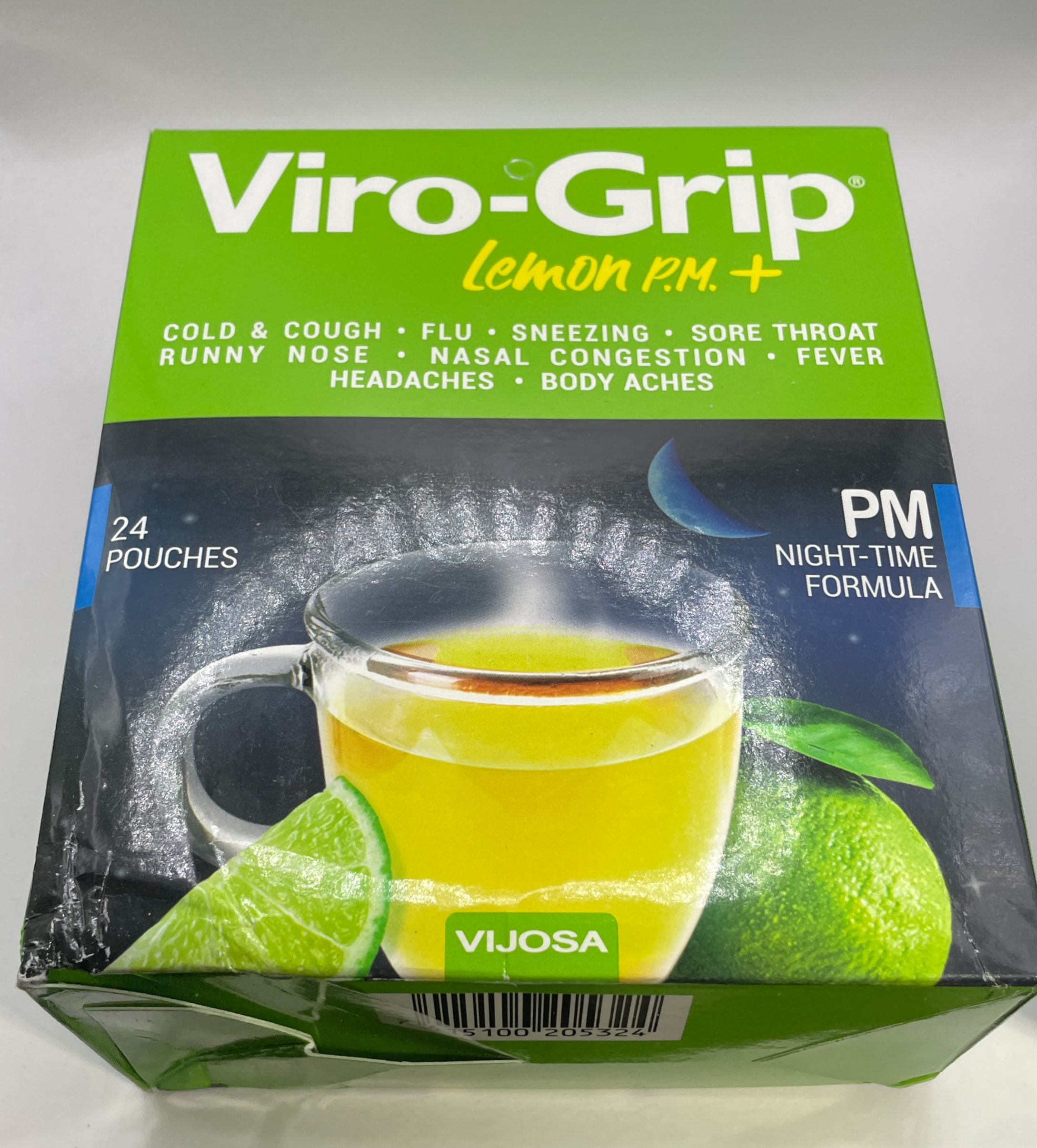 Viro-Grip Lemon PM + / Night Time Formula Tea