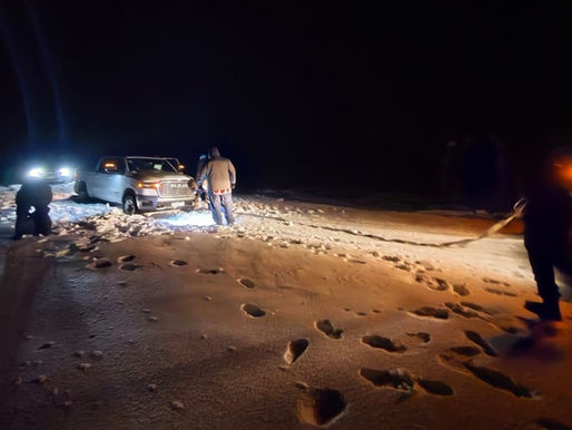 Gendarmería rescató a una familia, con un menor, varada en la Ruta 23