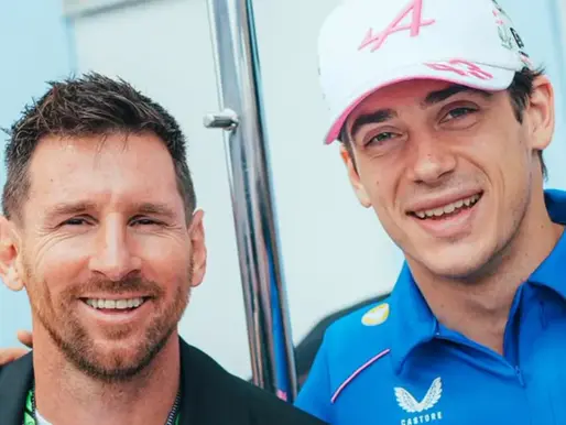 Messi fue a ver a Colapinto con su familia al GP de Miami