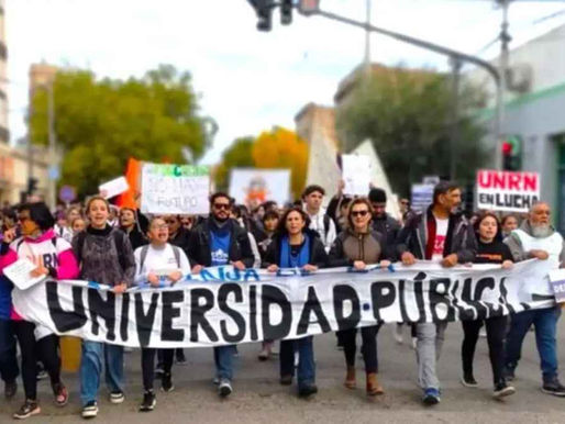 Docentes universitarios marcharán en Río Negro contra el veto que pone en riesgo el sistema educativo