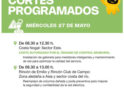 CALF: Corte de luz programado para hoy