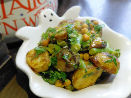 Ostara Recipe: Lemon Chickpea & Asparagus Salad