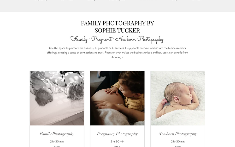 Miniatura: Photographer Template
