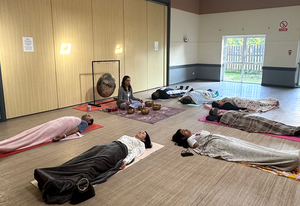 Participants in Sound Bath Session