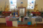Sunim's altar on the celebration day Sept. 24