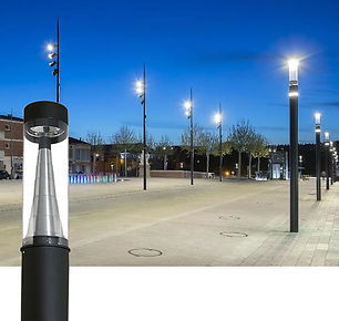 POSTE DE ALUMINIO VISOR POLICARBONATO -