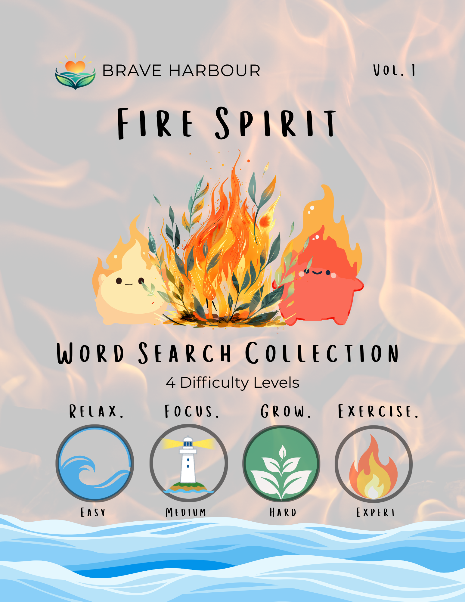 Word Search Puzzle Collection: Fire Spirit (Vol. 1) ⭐