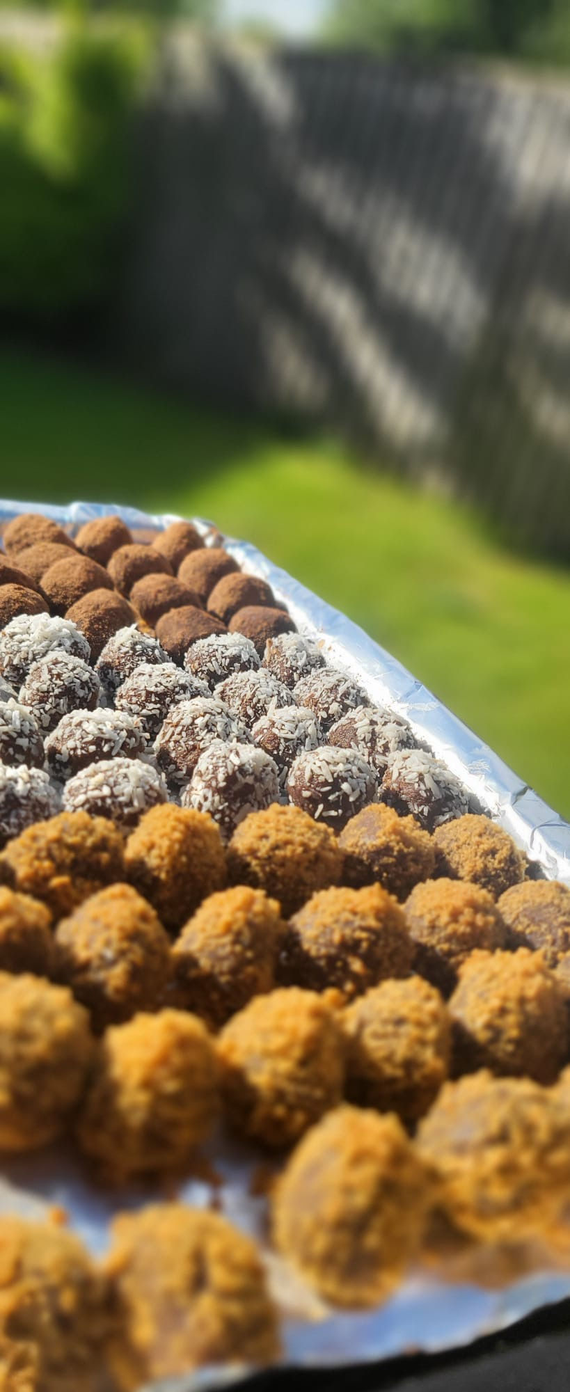 Homemade chocolate truffles sold by Little I in Manchester