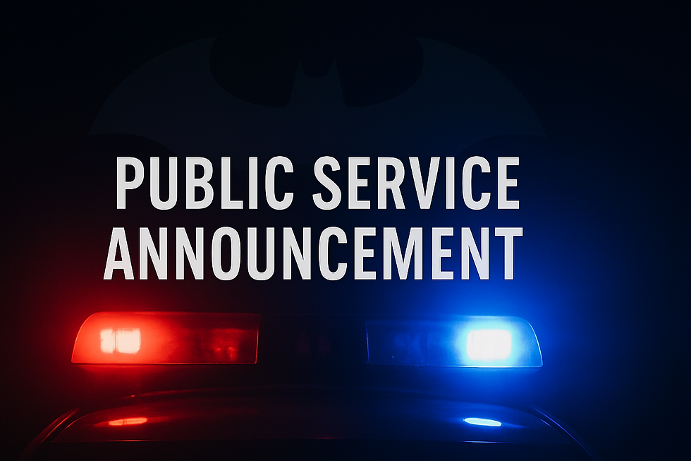 🚔 PUBLIC SERVICE ANNOUNCEMENT | KINGSTON POLICE – Do NOT Call 9-1-1 for Bat Encounters
