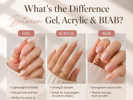 What’s the Difference Between Gel, Acrylic & BIAB?