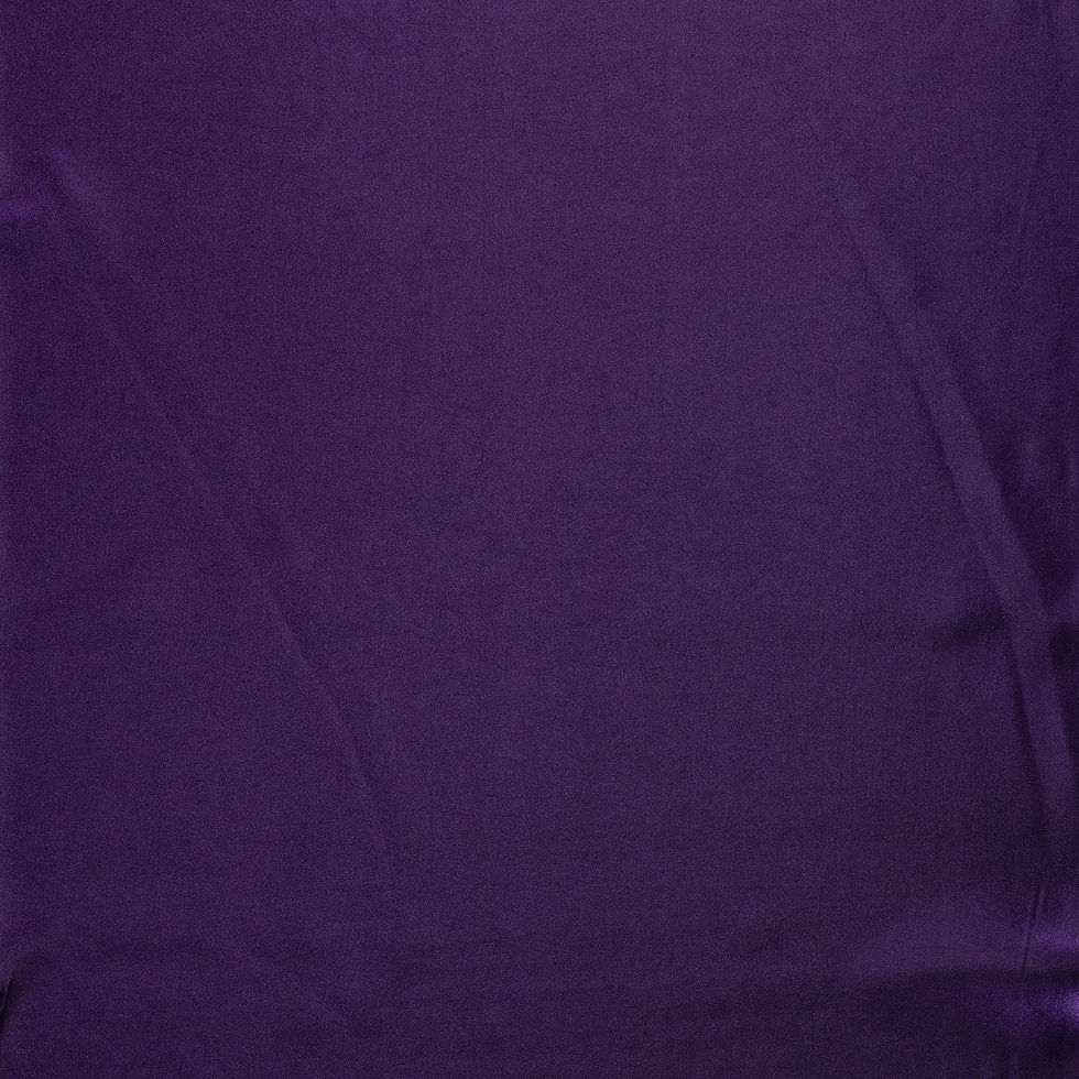 Miniatura: Deep Purple Satin Fabric -  Sold By the Half Meter