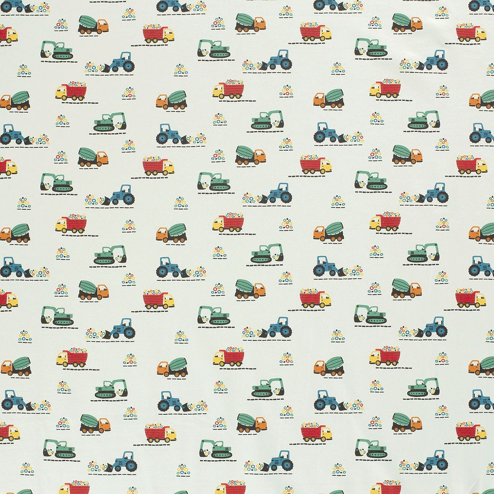Miniatura: LAST PIECE 62CM -Constructon Trucks 4 Way Stretch Cotton Jersey Fabric - On Mint