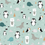 Miniaturebillede: Childrens Novelty Christmas Fabric - Polar Bears and Penguins Mint Cotton Jersey