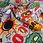 縮圖：Boom, Pow, Bang Polyester Fabric on Sky Blue Background - Dressmaking Material 