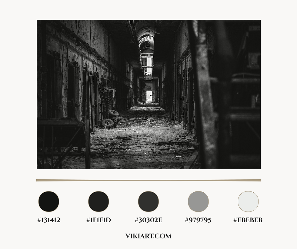 Thumbnail: Al Capone's Prison Philadelphia - Black&White Industrial Wall Art