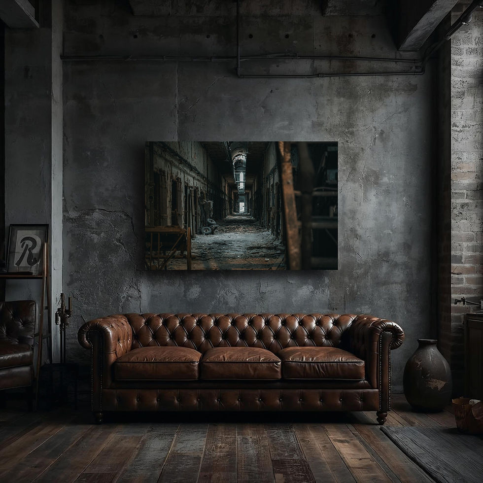 Indexkép: Abandoned Prison Corridor - Moody Historical Wall Art