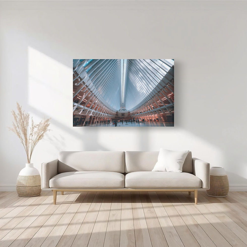 Thumbnail: The Oculus NYC Interior - Modern White Architecture Print