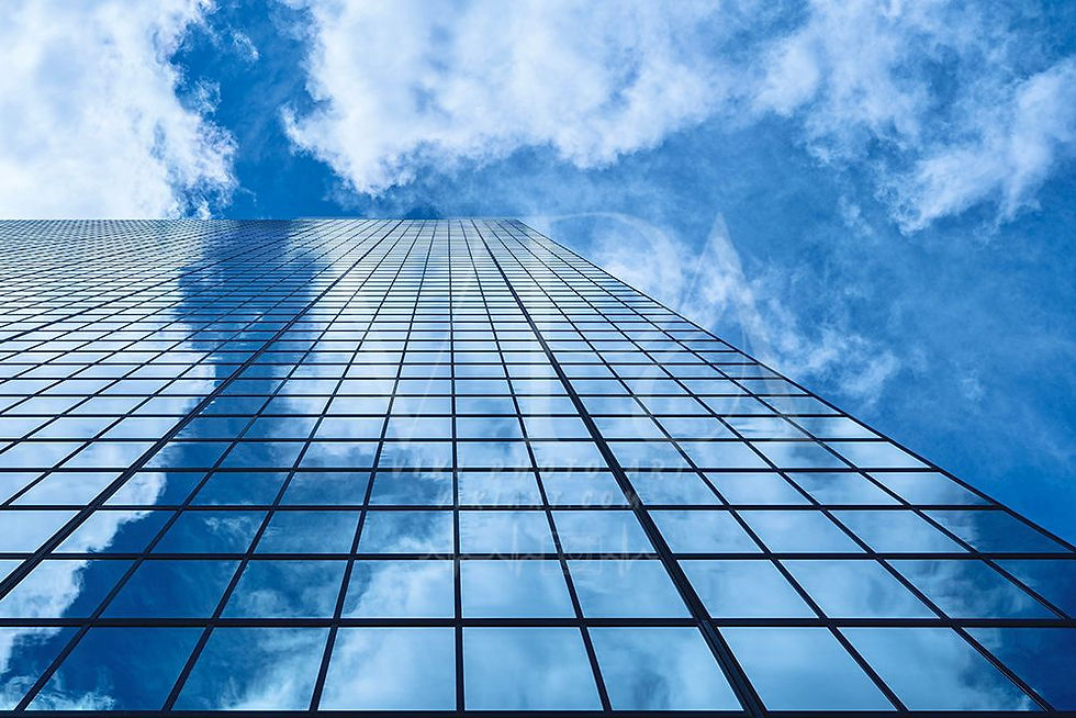 Thumbnail: Sky High Reflections - Modern Glass Skyscraper Photography Print