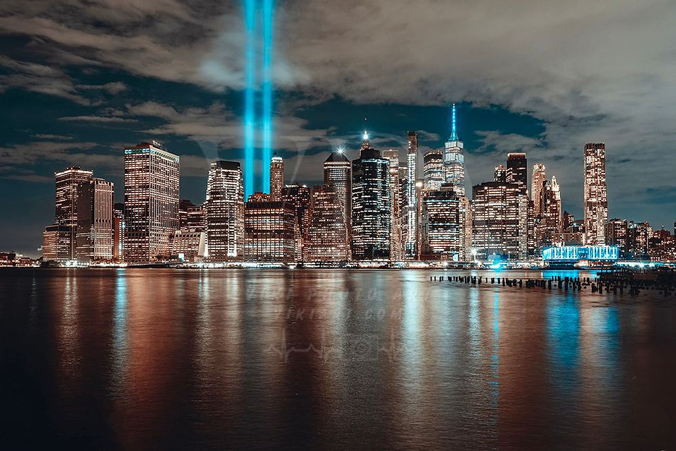 Thumbnail: 9/11 Memorial Tribute in Light - NYC Skyline Art