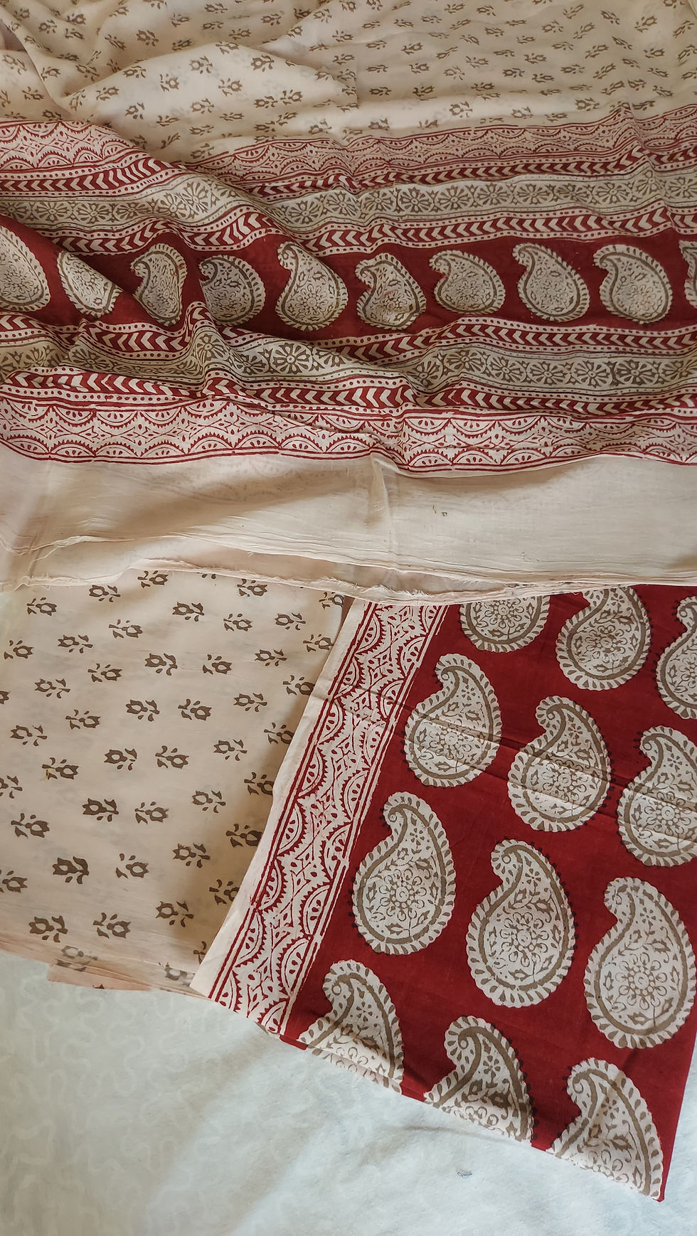 Bagh Print Unstitched Suit