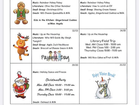 Alpine December 2022 Menu