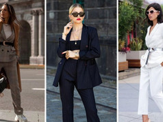 Traje de chaqueta con top, el truco que define el estilo de este 2022