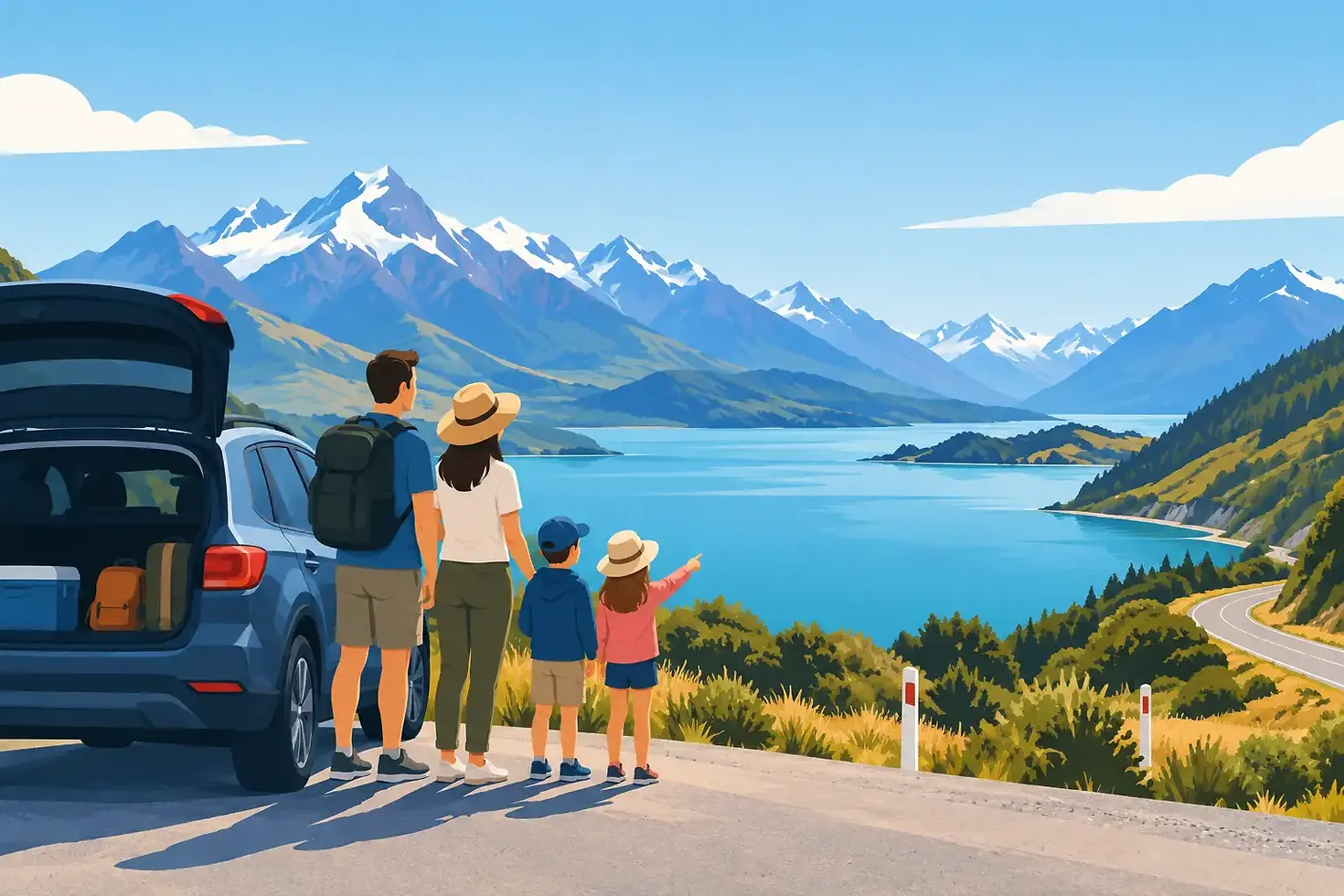 Top Family Friendly Road Trip Stops in the South Island