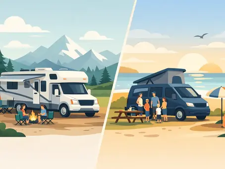 Motorhome vs Campervan for Family Trip