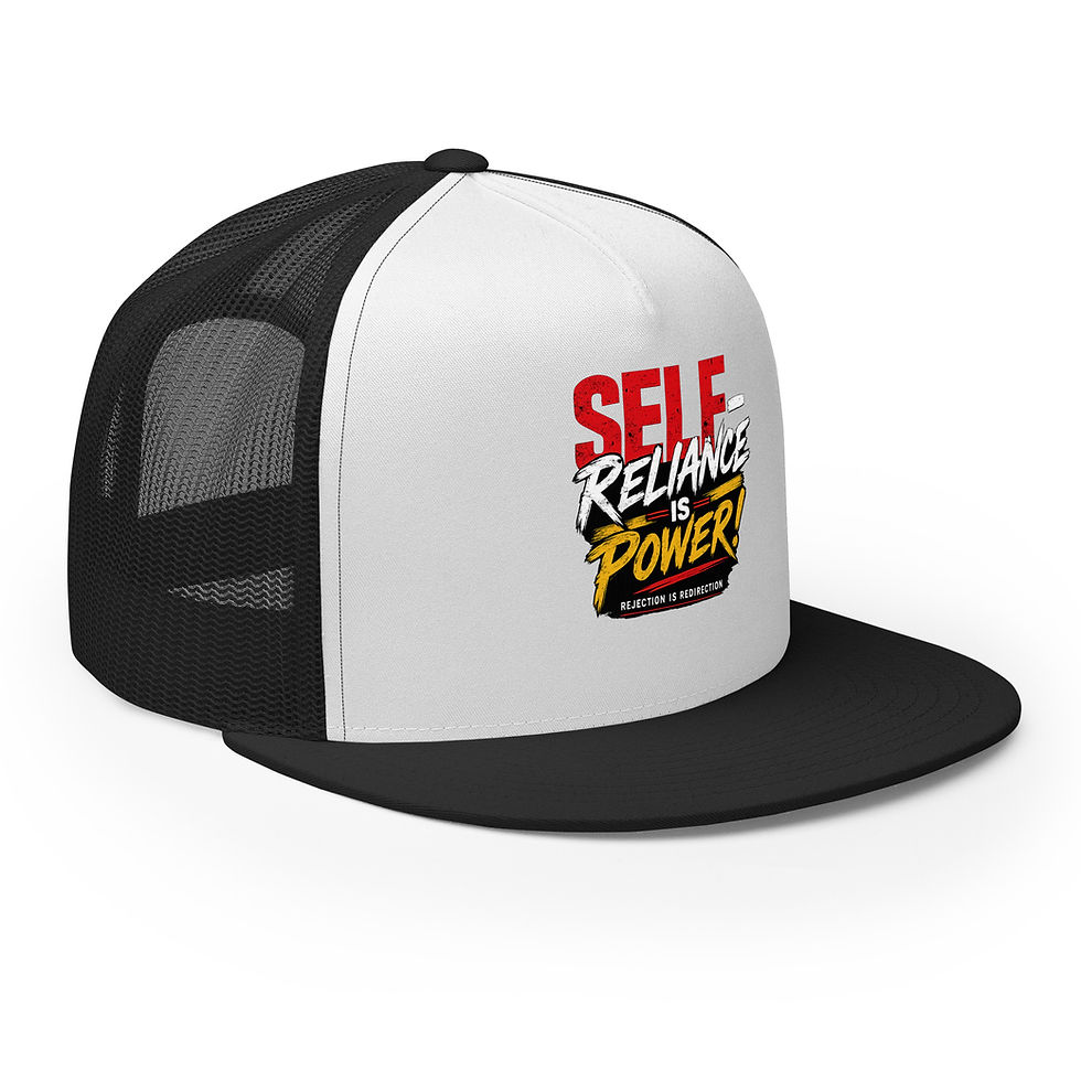 Thumbnail: Self - Reliance Is Power Trucker Cap