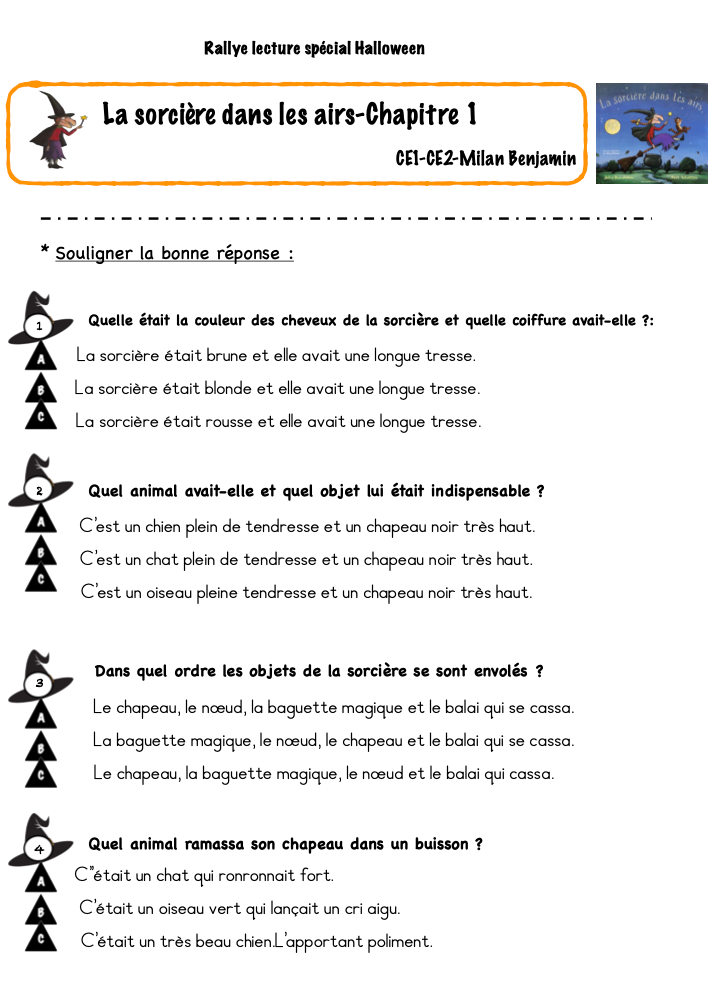 Miniature : La sorcière dans les airs