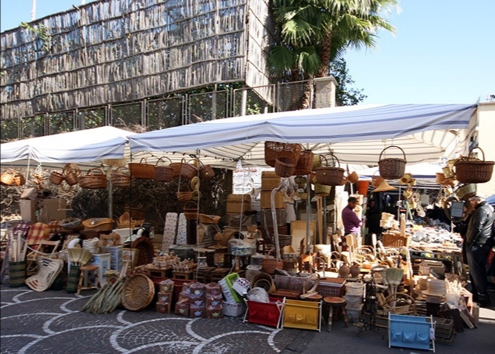 Valentine day fair in Sorrento in a sunny day