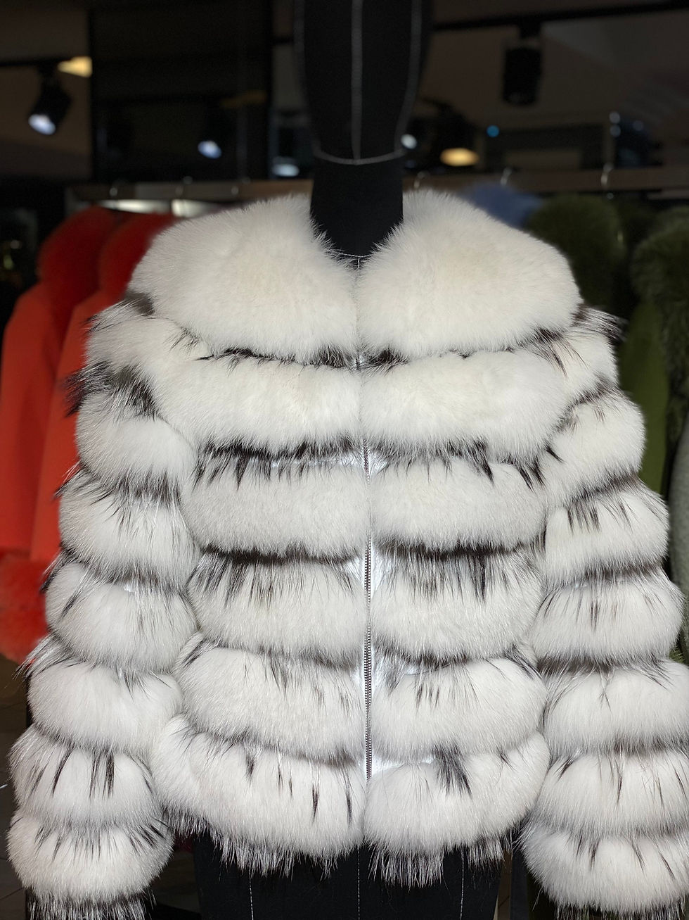 Thumbnail: Women Fur Coat with Real Fox Fur Luxury Women Jacket Women’s Winter Coats