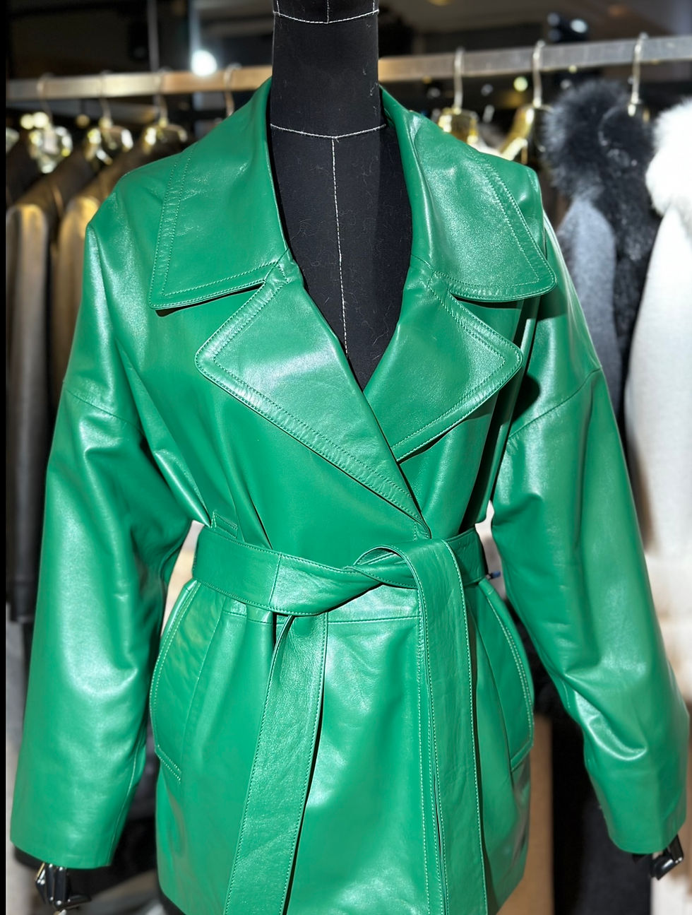 Thumbnail: Genuine Leather Women Jacket, Women's Winter Jackets – Luxury Coat