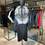 Thumbnail: Wool, Cashmere Mixed Fabric with Silver Fox Collar Women Coat