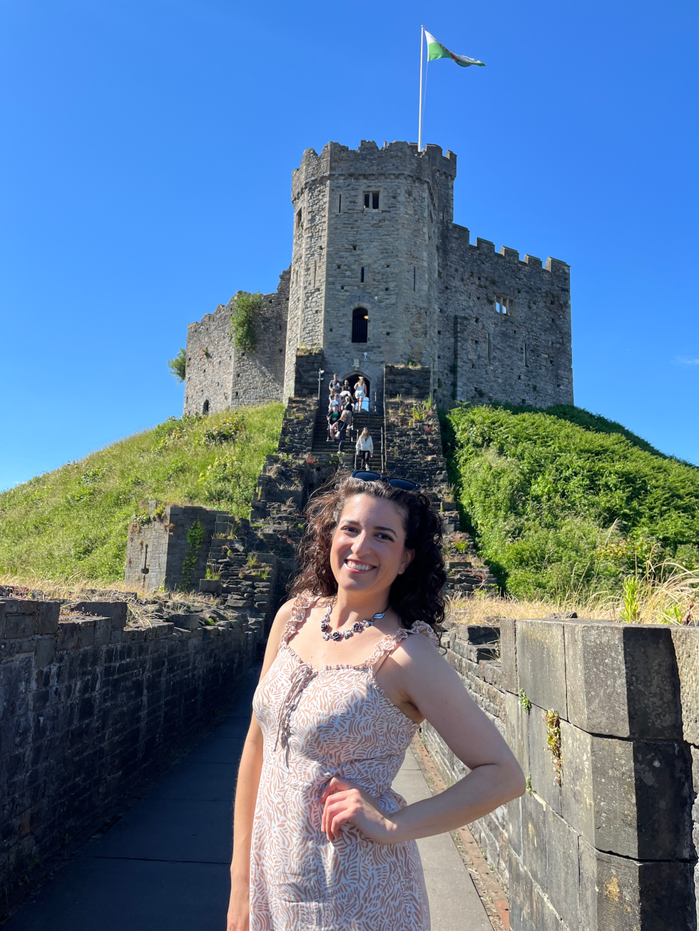 Lisa at Cardiff Castle