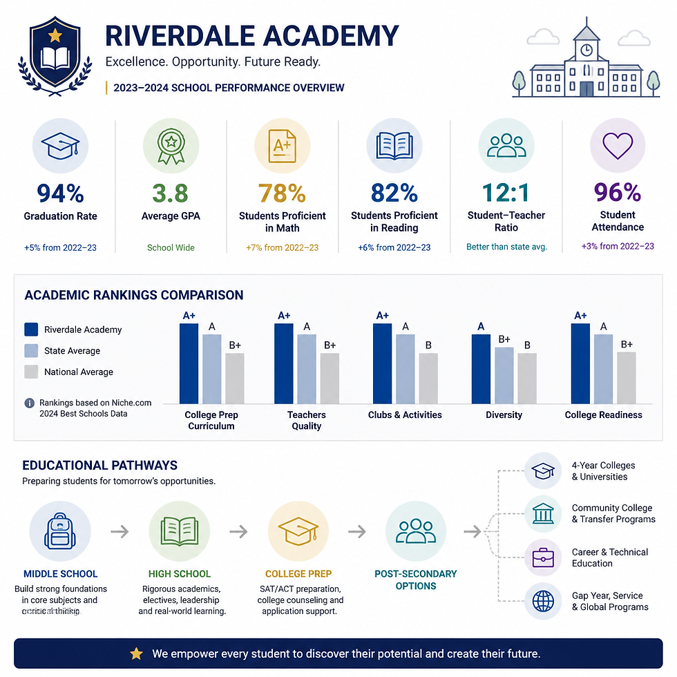 School performance rankings and educational metrics comparison