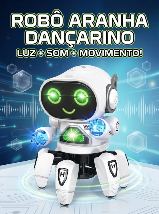 Robô Dançarino Luz e Som