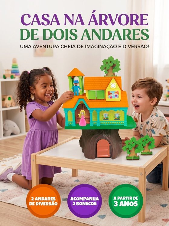 Casa na Árvore de Brinquedo