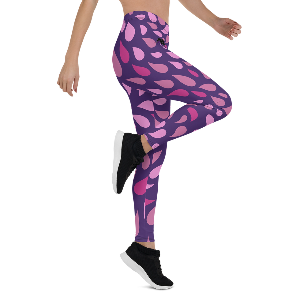 Thumbnail: AM Clothing Original Leggings - Pink/Purple Droplets