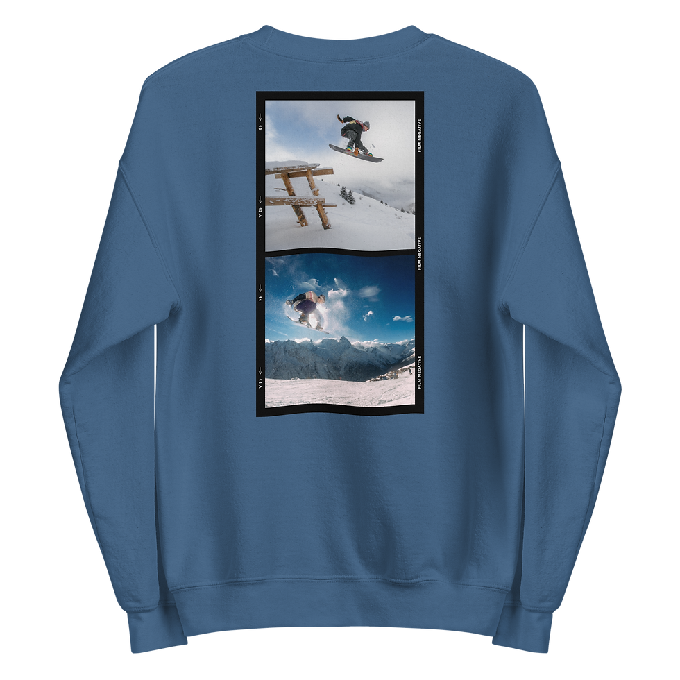 Thumbnail: AM Clothing Sport Sweatshirt with Snowboarding Print