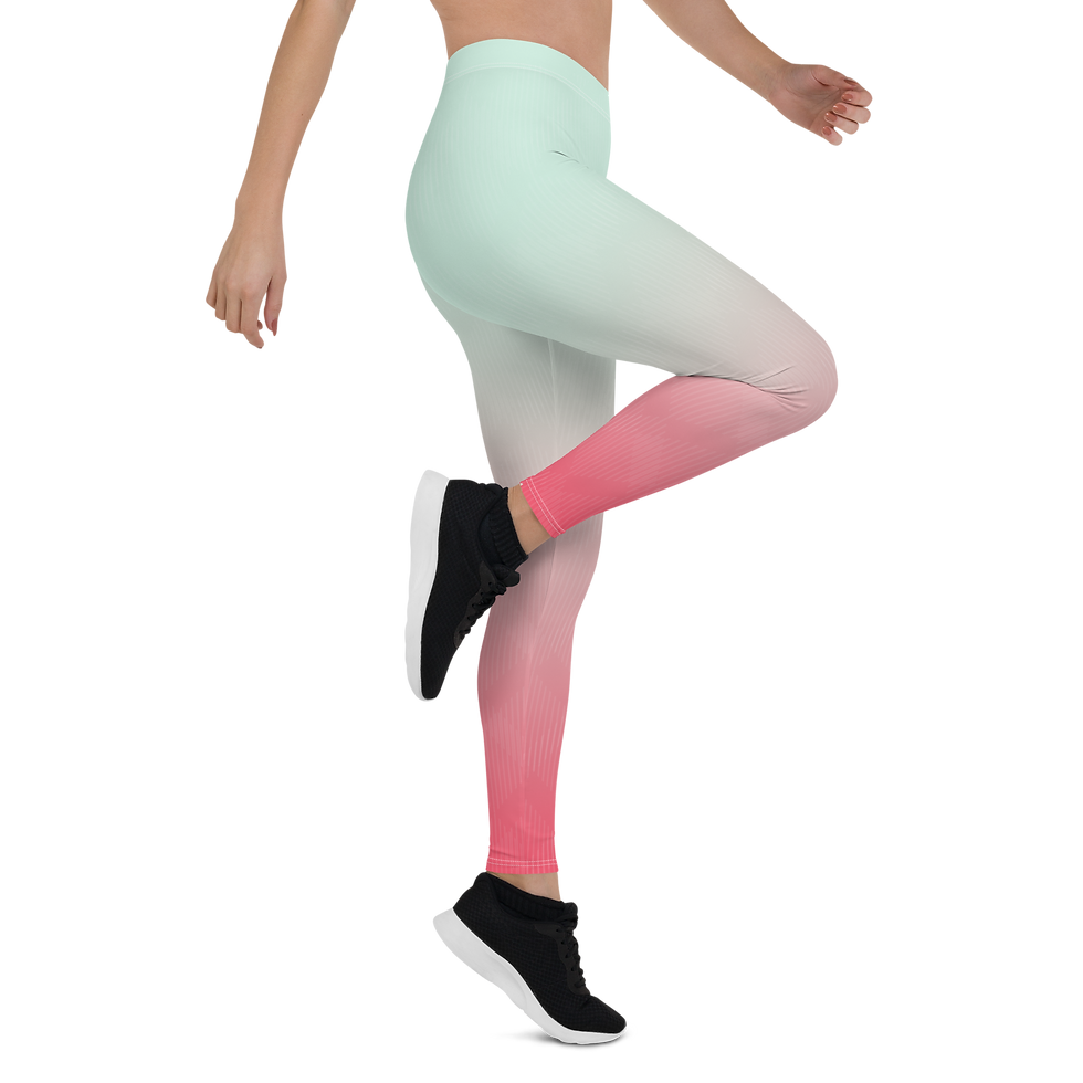 Thumbnail: Original AM Clothing Leggings - Pink/Mint Fade