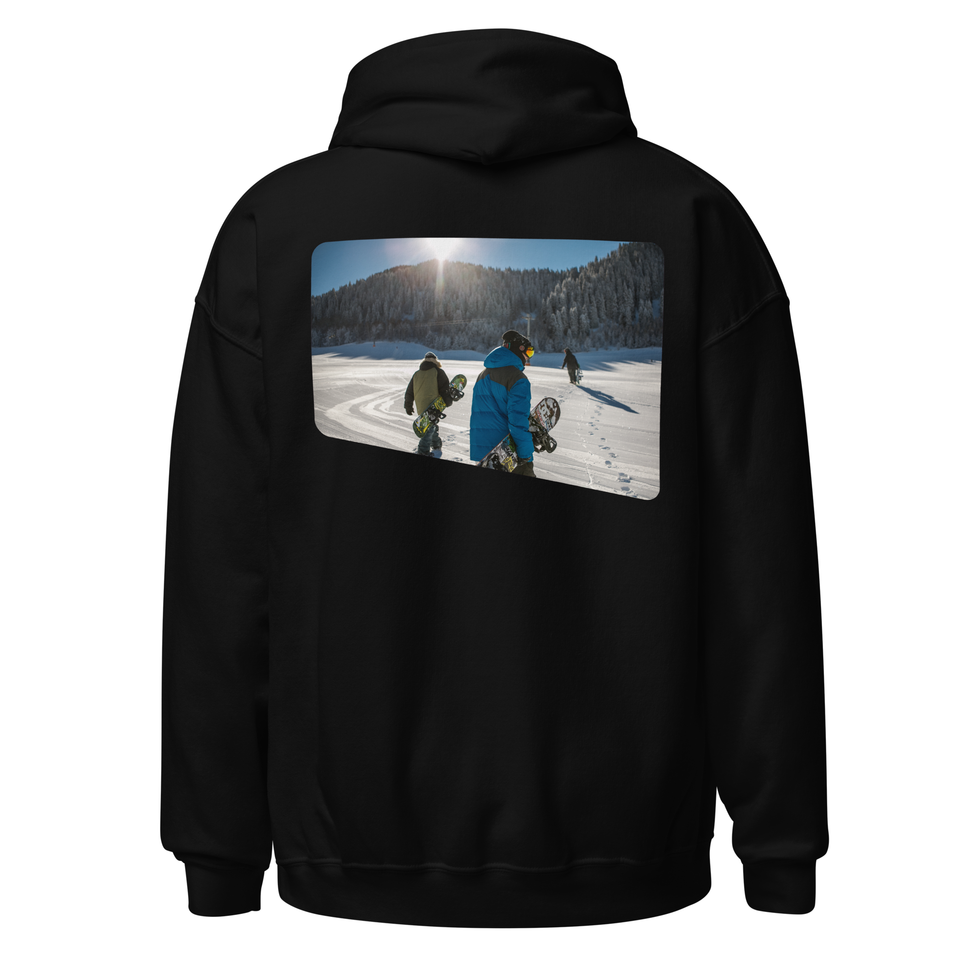 AM Clothing Company Sport Hoodie with Snowboarding Print
